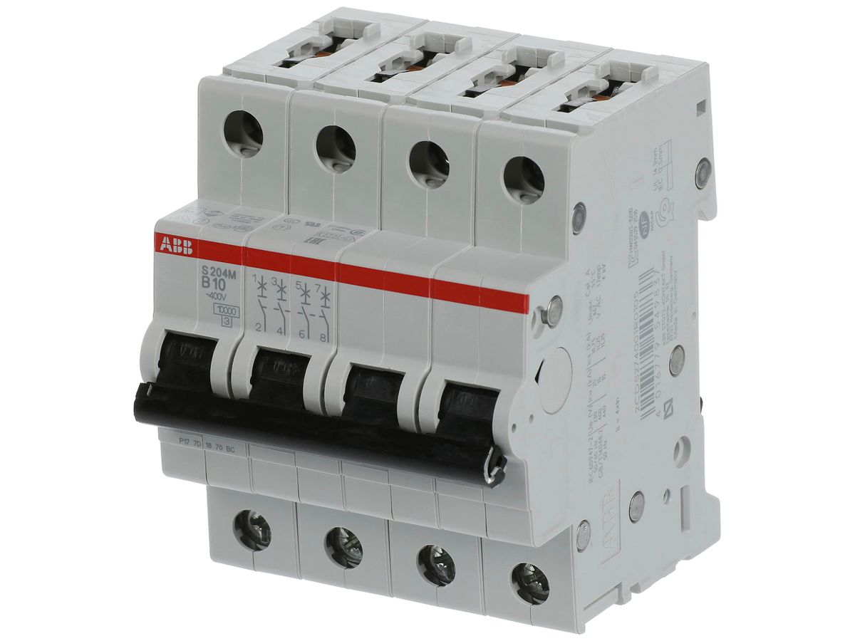 Leitungsschutzschalter ABB S204M-B10 10A B 10kA