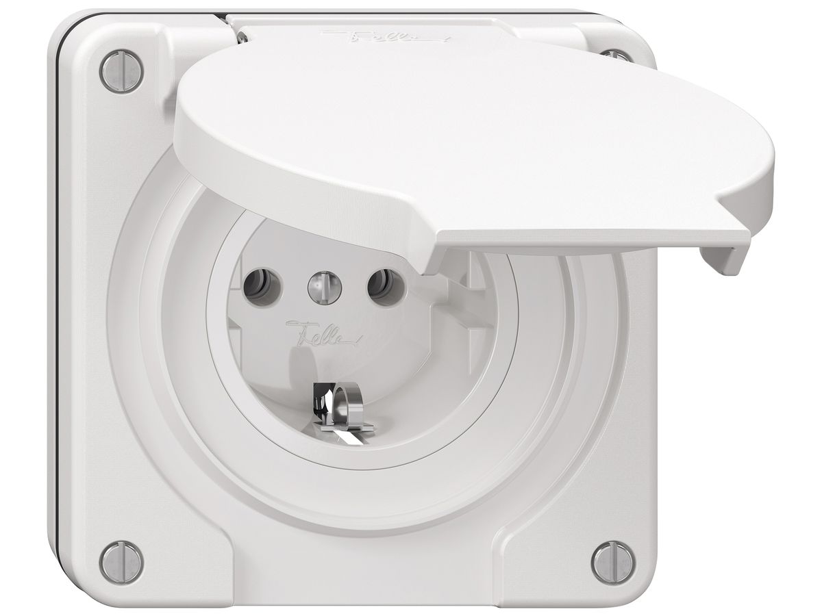 UP-Steckdose NEVO SNAPFIX® 1×SCHUKO 16A 230V 87×87×38mm IP21 ws