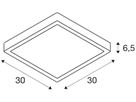 LED-Decken-/Wandleuchte SLV AINOS 17W 1300lm 3000/4000K IP65 anthrazit