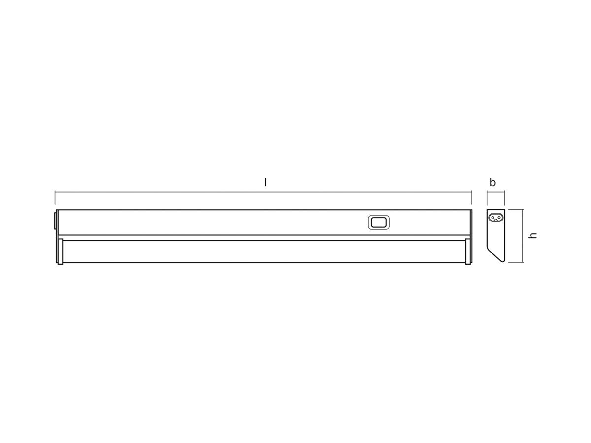 LED-Lichtleiste LDV LINEAR LED TURN 557, 10W 3000K
