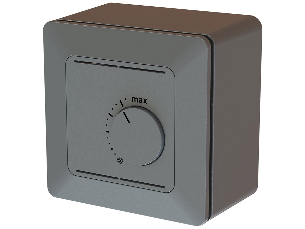 AP-Raumthermostat priamos 230VAC 10A 5…30°C 90×90mm anthrazit