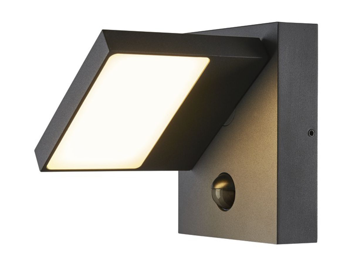 LED-Wandleuchte SLV ABRIDOR SENSOR 14W 3000/4000K 750lm IP54 anthrazit