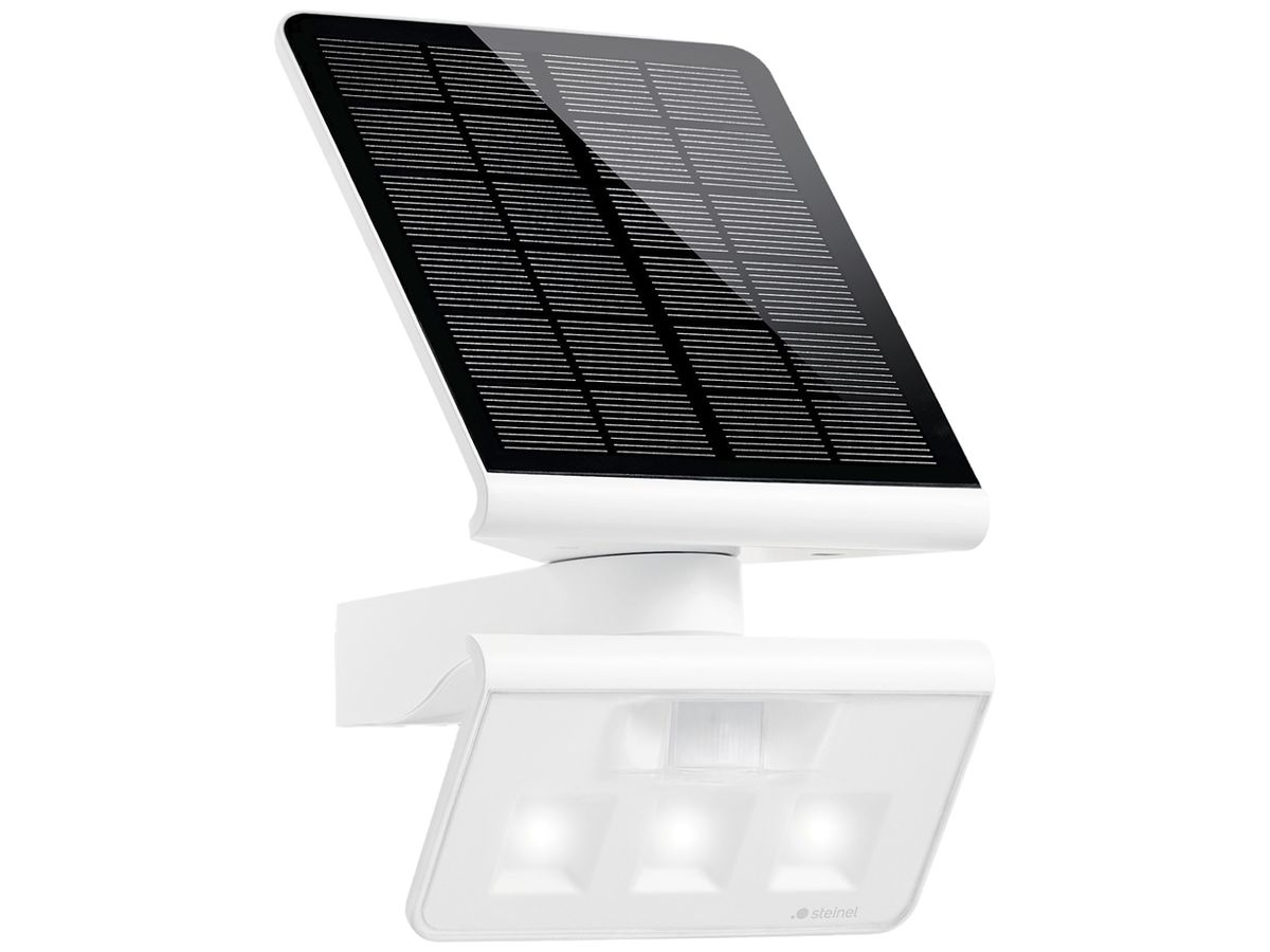 LED-Wandleuchte Steinel XSolar 1.2W 150lm 3000K IP44 mit Sensor weiss