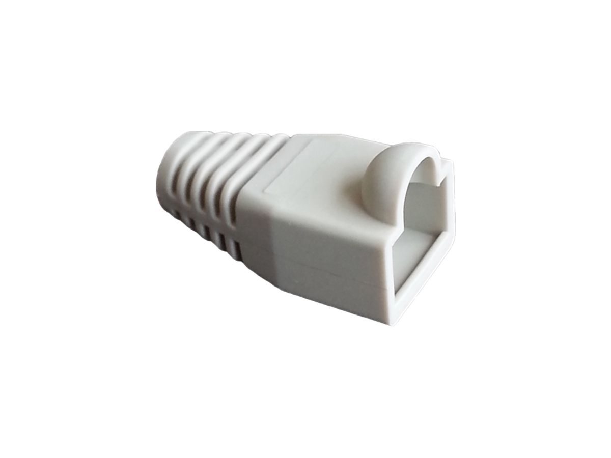 Knickschutztülle grau, für Stecker RJ45, gerade