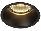 EB-Downlight SLV HORN GU10, GU10 50W rund IP20 mattschwarz