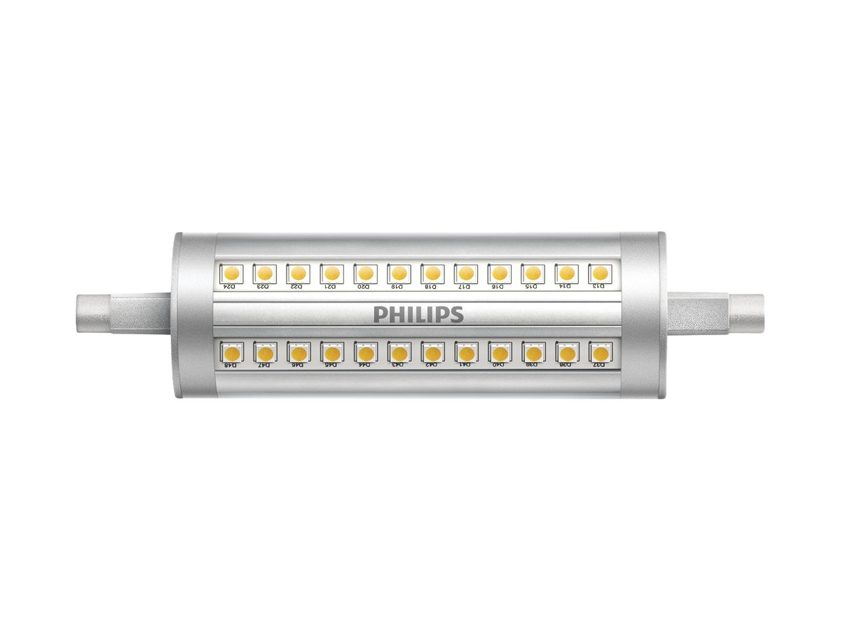 LED-Lampe CorePro R7s DIM 14…120W 230V 3000K 2000lm Ø29×118mm, klar