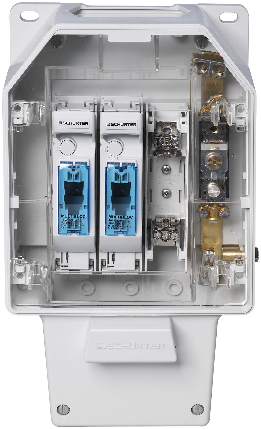 Hausanschlusskasten Schurter SKD 160A DIN00+0+E, M40 Elektrogrosshandel