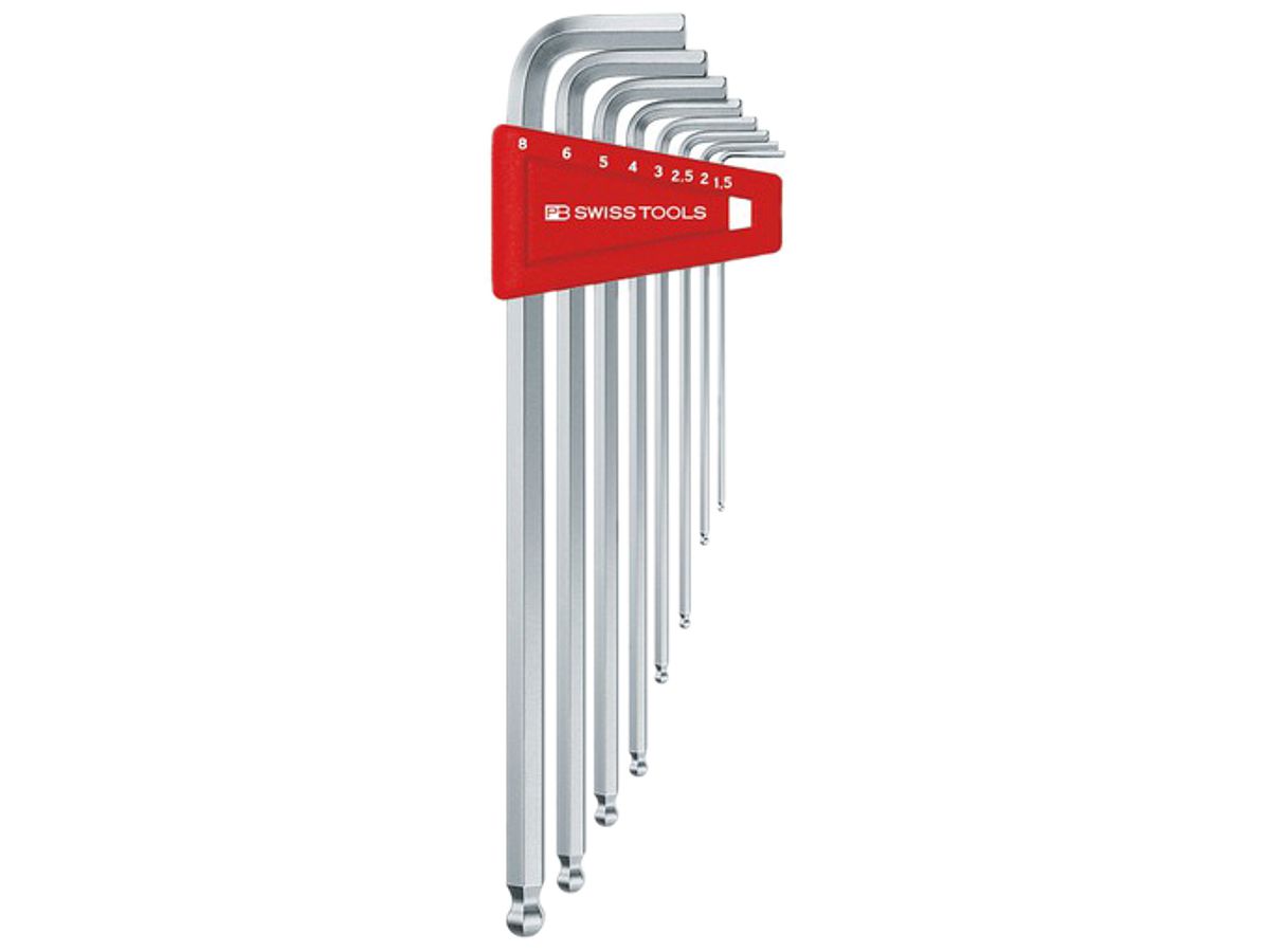 Stiftschlüssel-Satz PB 212 LH-10 1.5, 2, 2.5, 3, 4, 5, 6, 8, 10