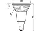 LED-Lampe LEDVANCE E14 3.7W 350lm 927 DIM PAR16 klar 36° Ø50×73mm