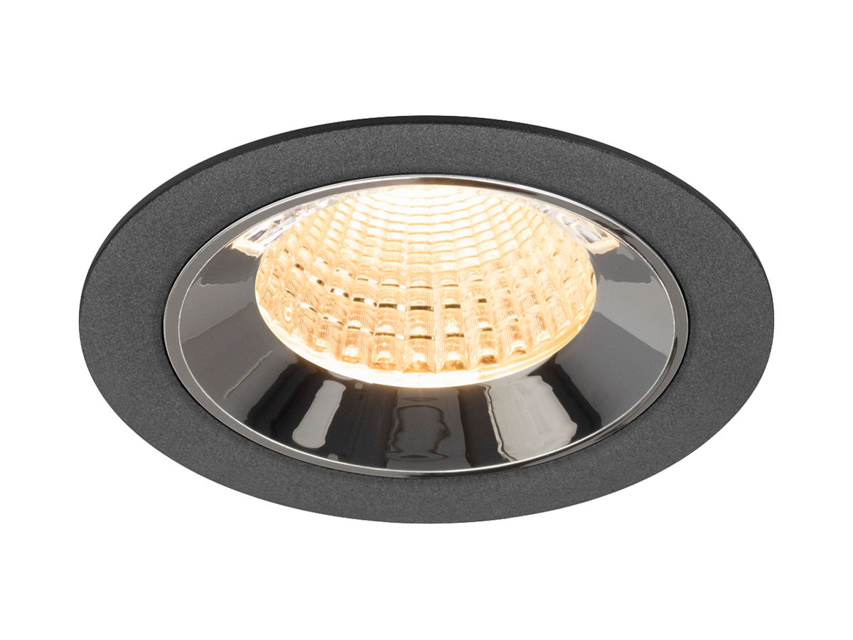 LED-Downlight SLV NUMINOS M 12W 1700lm 2700K WB DALI Ø90 sz/cr