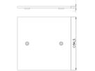 Abdeckplatte Bettermann blind, 95×95mm, PA, gelb