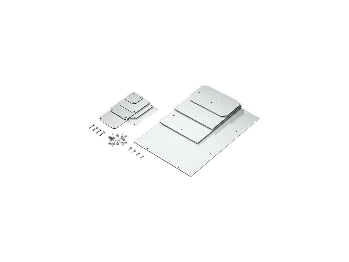 Montageplatte Rittal PK 220×150mm grau