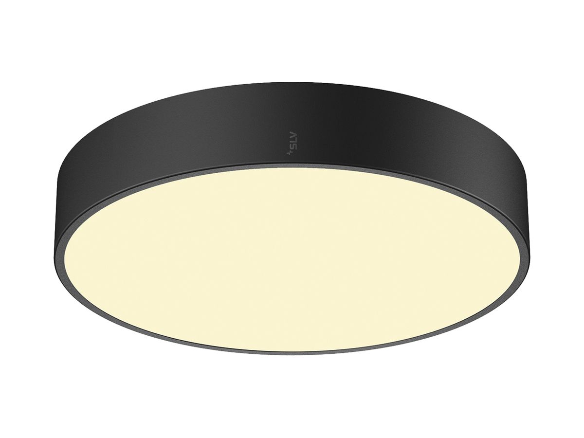 LED-Deckenleuchte SLV MEDO 40 20W 2350lm 927/930/940 IP50 DIM Ø380mm schwarz