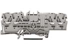 Durchgangsklemme WAGO TOPJOB-S 2.5mm² 4L grau konturengleich