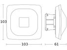 UP-Präsenzmelder Steinel HF 360-2 COM2 HF 220…240V 360° IP20 ws
