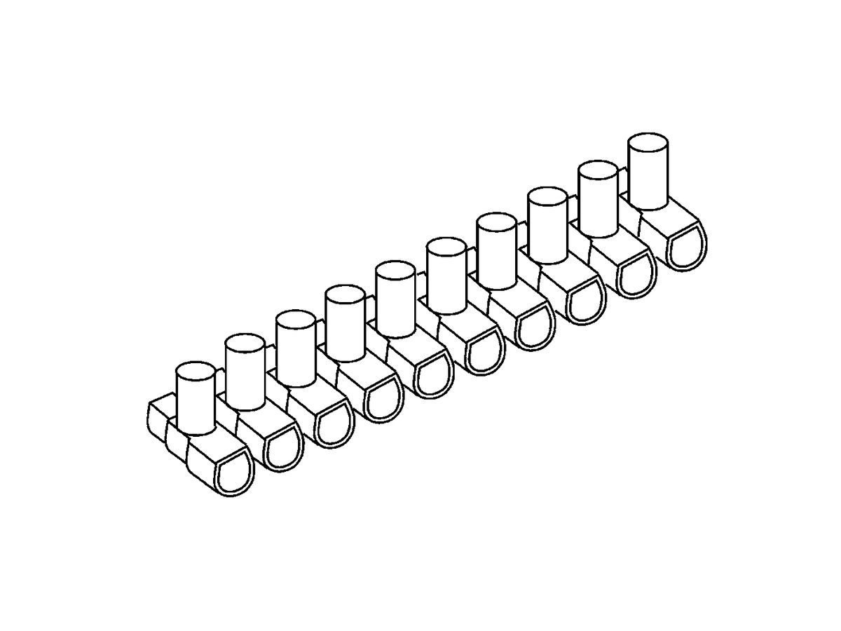 Klemmenleiste Kleinhuis 10P 4…10mm² 57A 500V