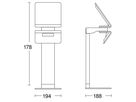 LED-Pollerleuchte Steinel XSolar GL-S Solar/Akku 1.2W 150lm 3000K IP44 anthrazit