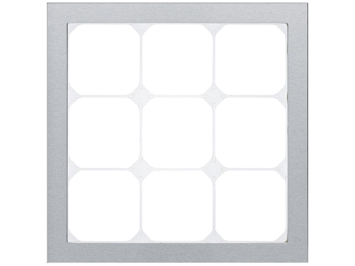 Abdeckrahmen KAL.art 3×3 214×214mm Edelstahl gebürstet