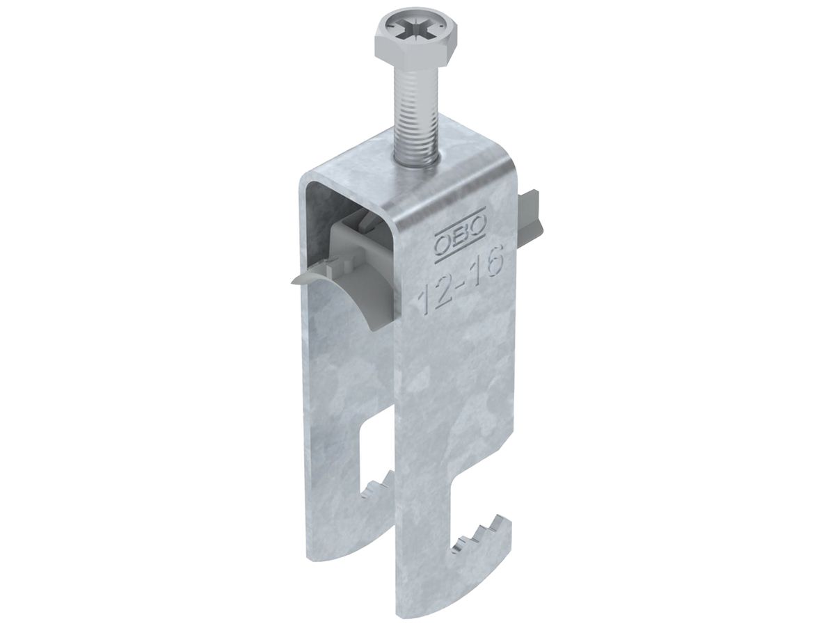 Schnellverleger BET 2056 F-Fuss Kunststoff 12…16mm 2×Kabel Stahl tfZn