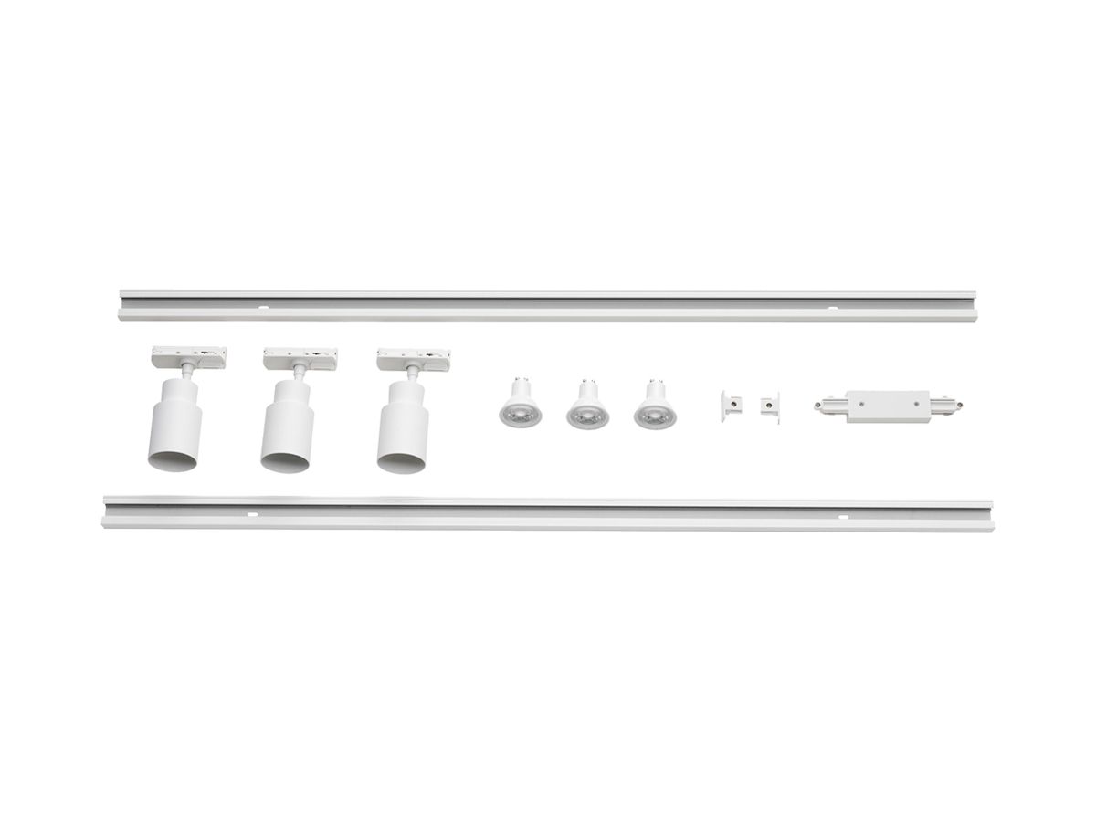 Leuchten-Set SLV PURI 2.0 GU10 1×6W DIM AD1PH weiss 3 Stk