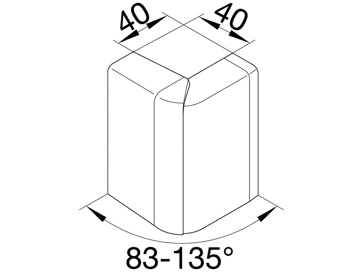 Ausseneck tehalit für SL20080, verkehrsweiss