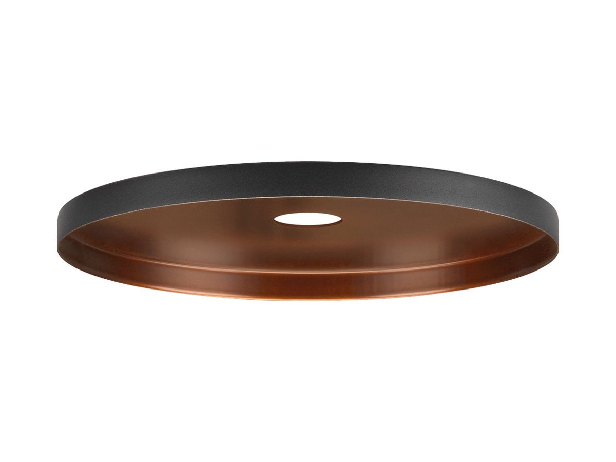 Leuchtenschirm SLV LALU PLATE Stahl Ø220×15mm schwarz Bronze unifarbig