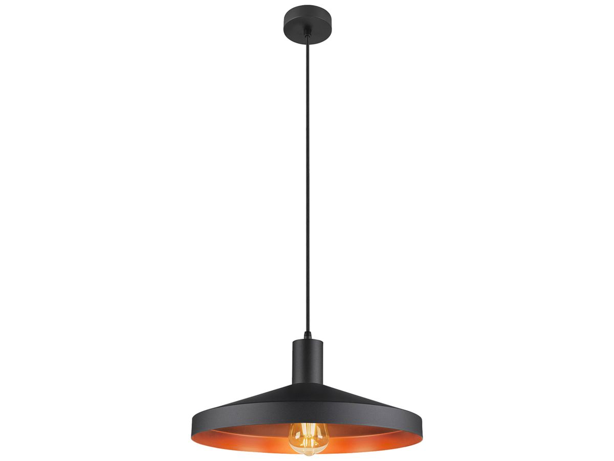 Pendelleuchte SLV LALU TETRA E27 1×7.5W DIM Ø360×160mm schwarz