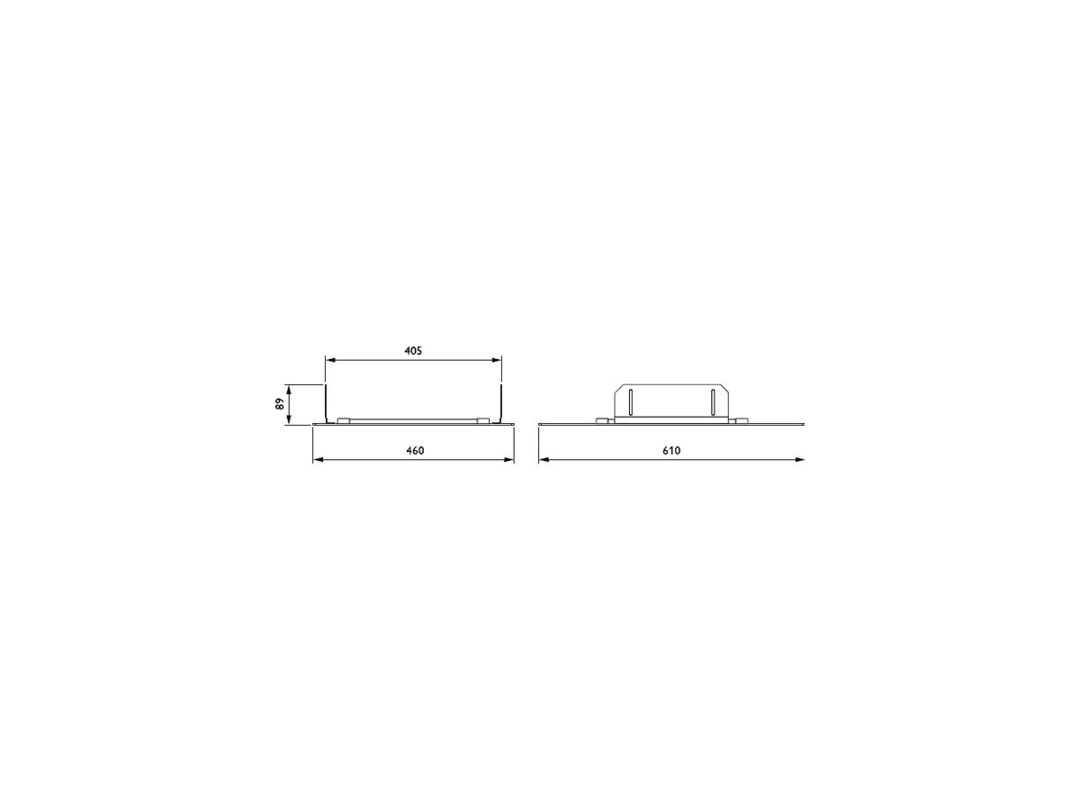 EB-Rahmen ZBP333 CFRM L560 W410 für Mini 300 gen3, 610×460×92mm, weiss