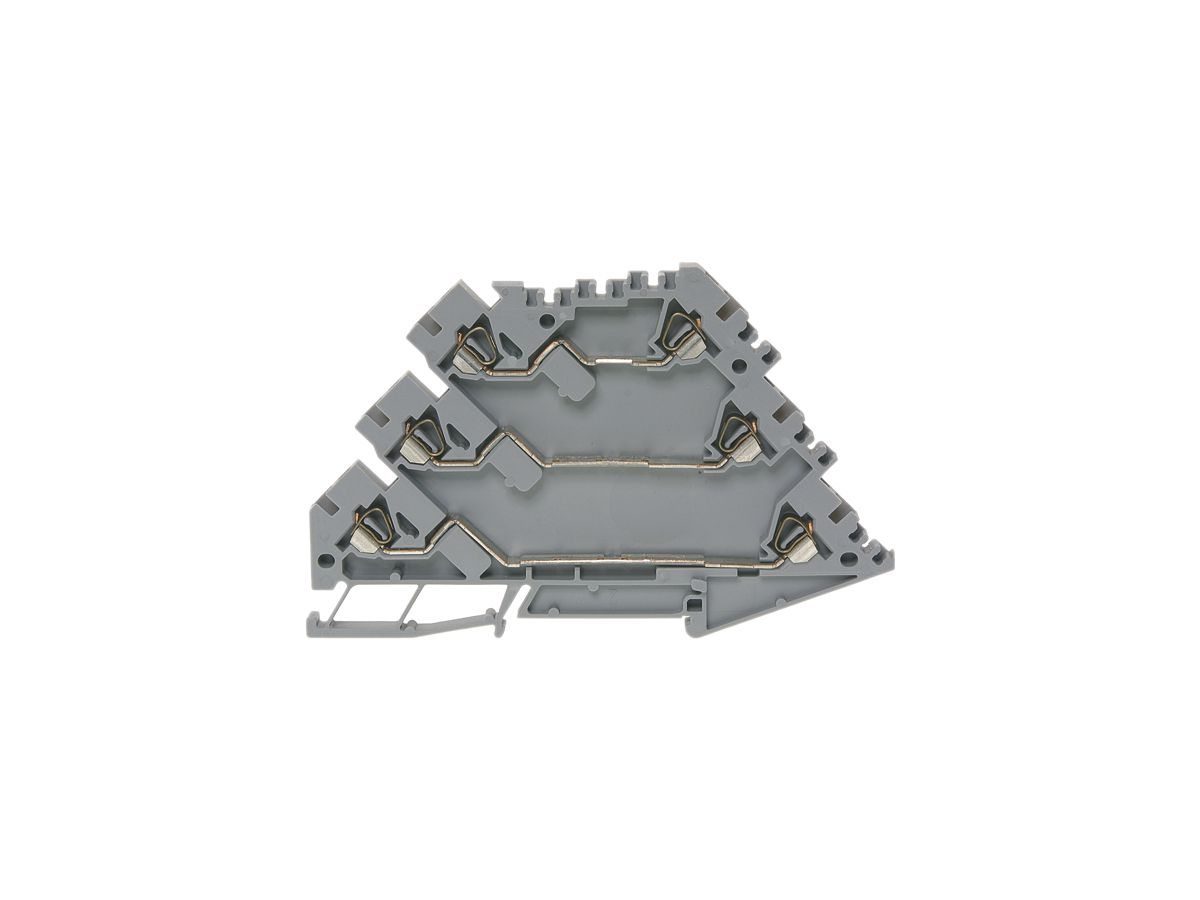 Durchgangs-Reihenklemme Woertz Ex 0.25…1.5mm² 15A 300V Federzugansch.2×3 TH35 bl