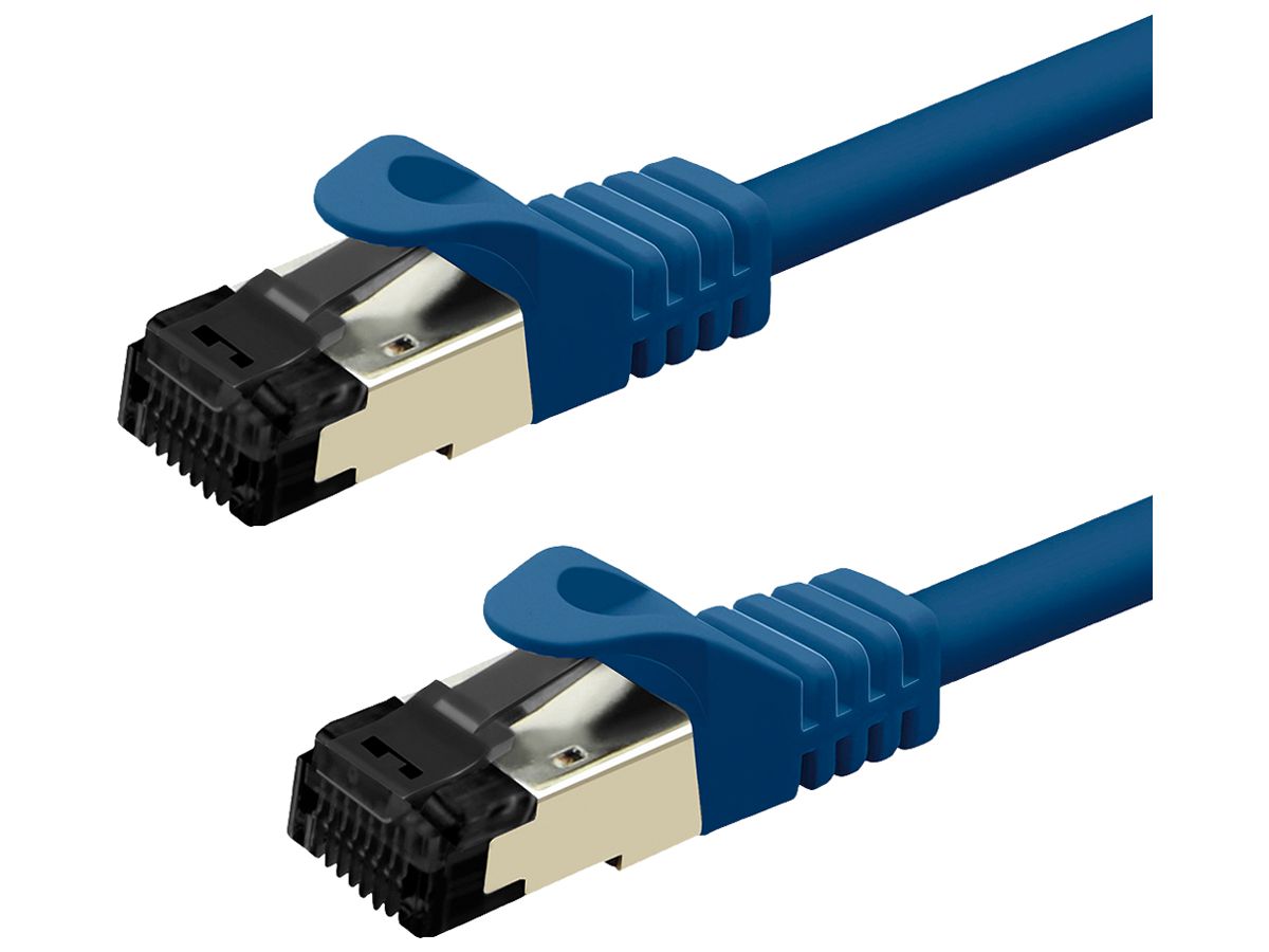 Patchkabel RJ45 VALUE CAT8.1 S/FTP AWG26 1:1 LSZH blau 2m