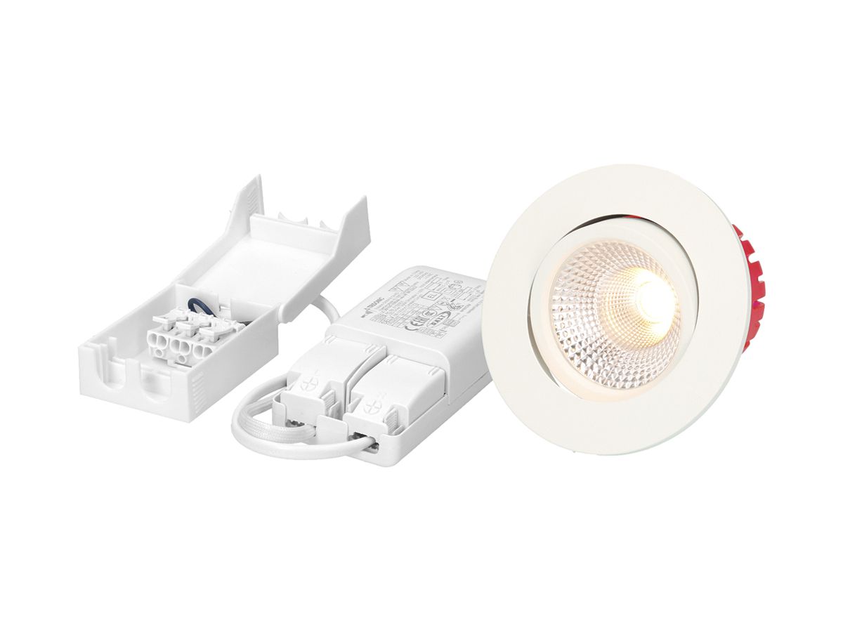 EB-LED-Spot MH SOLV 8W 710lm 3000K IP44 MB DIM DALI Ø80mm weiss