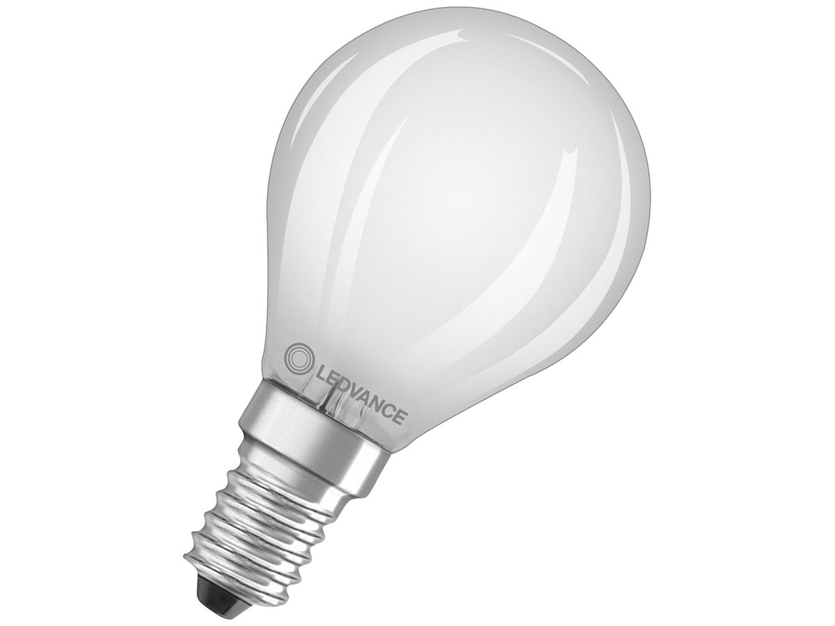LED-Lampe LEDVANCE CLASSIC P E14 2.9W 470lm 2700K DIM Ø45×77mm mattiert