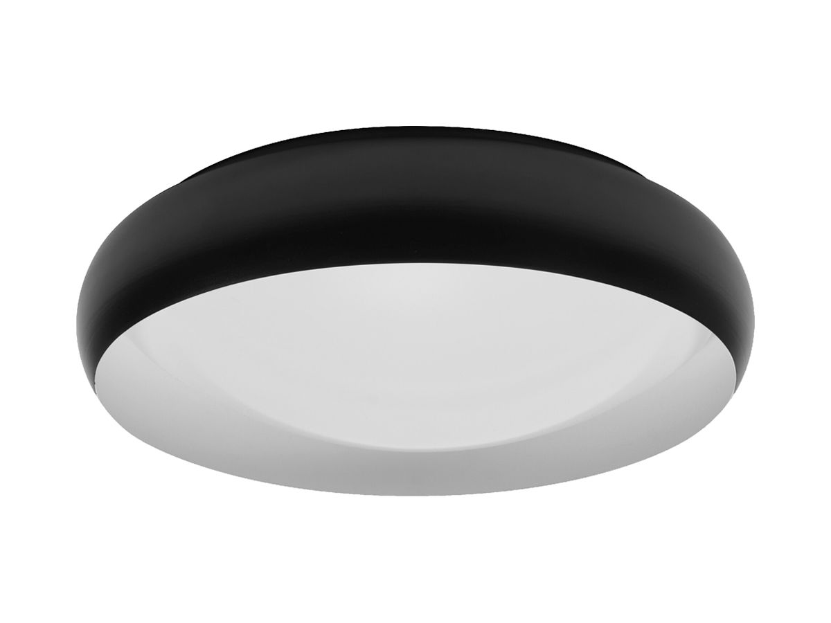 LED-Deckenleuchte LEDVANCE Orbis Livia 24W 1500lm 830 Ø430×115mm schwarz/weiss