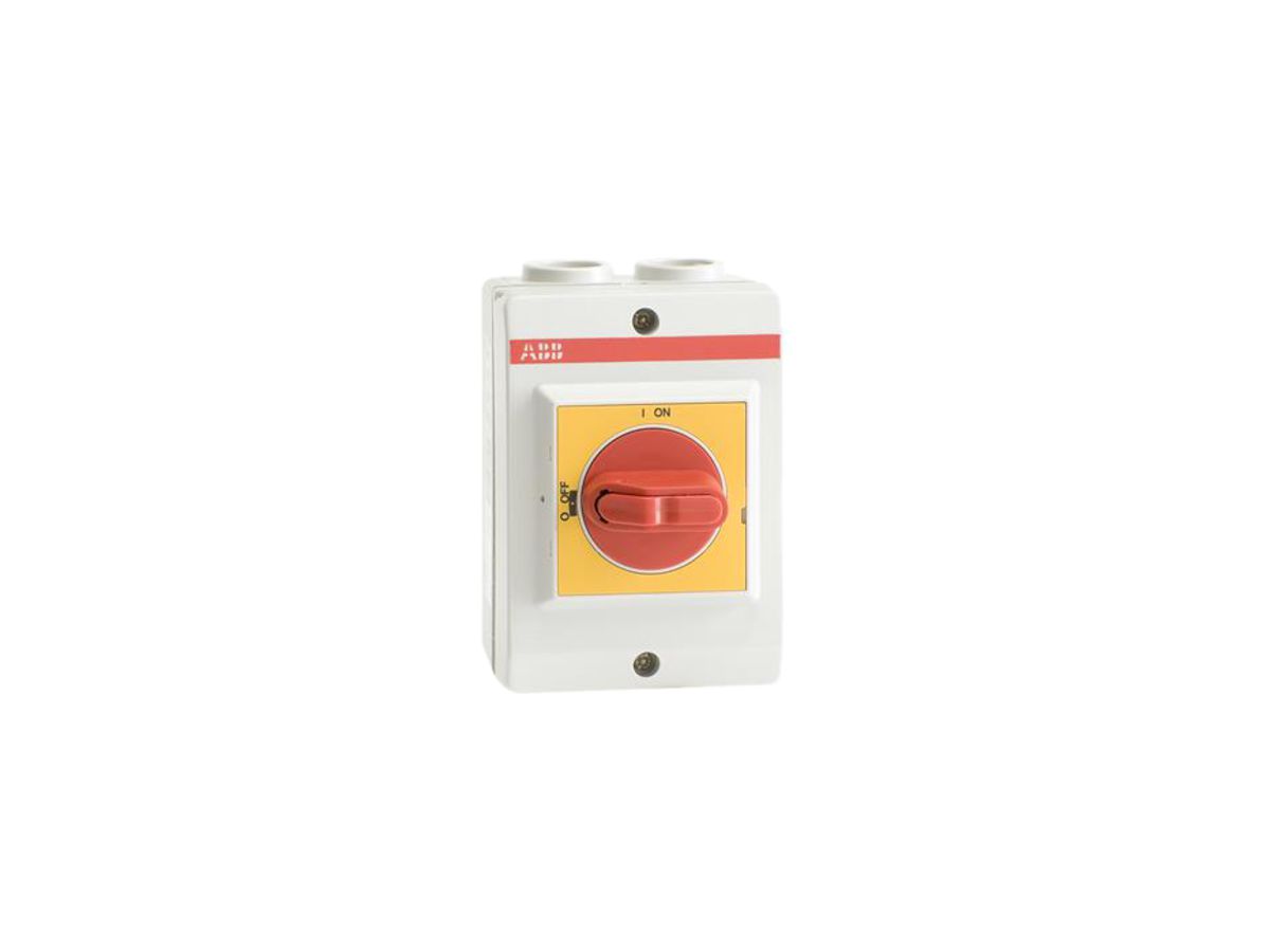 AP-Sicherheitsschalter ABB 3-polig 16A 400V hellgrau/rot/gelb