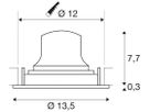 EB-LED-Spot SLV NUMINOS MOVE M 12W 1800lm 3000K NB DALI DIM Ø135×80mm sz