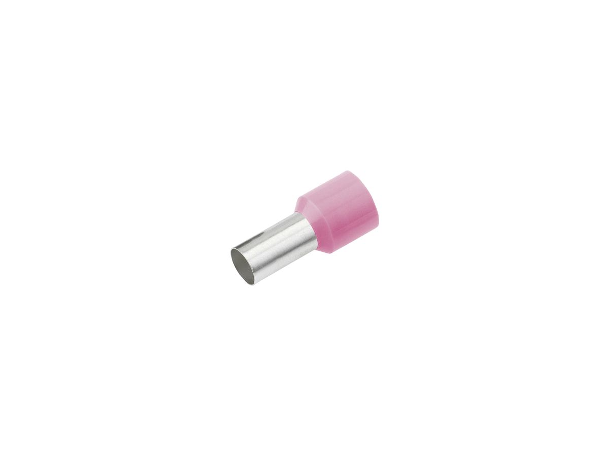 Aderendhülse Cimco 0.34mm² 6×10mm Kupfer PP rosa