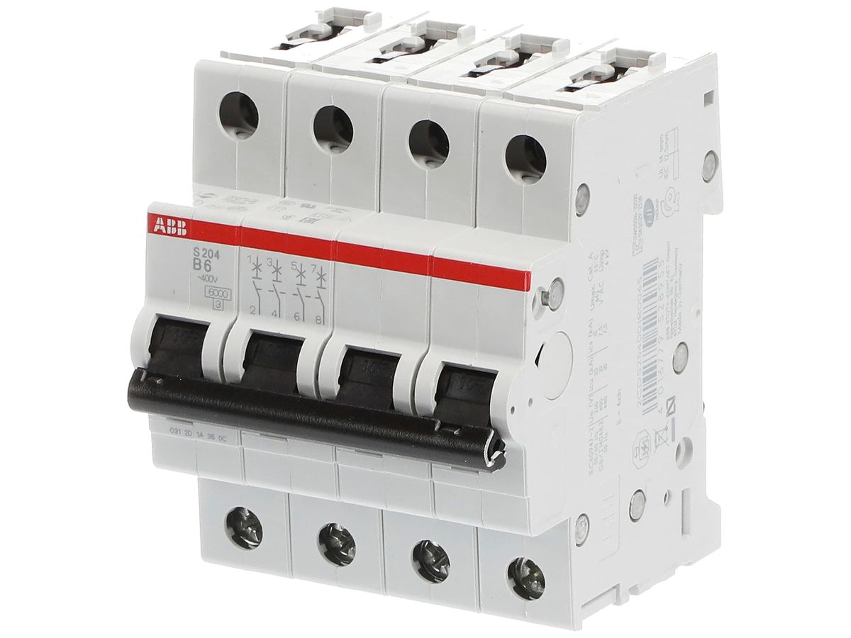 Leitungsschutzschalter ABB S204-B 6 6A B 6kA