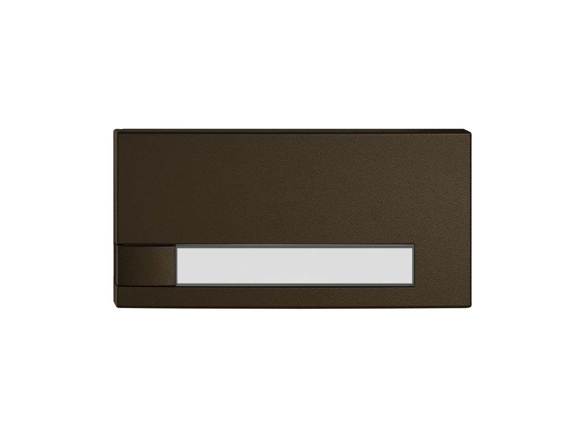 Taste 1/2 EDIZIO.liv KNX&UNI m.SNAPFIX® o.LED m.Papiereinlage 1-Tastenb.br