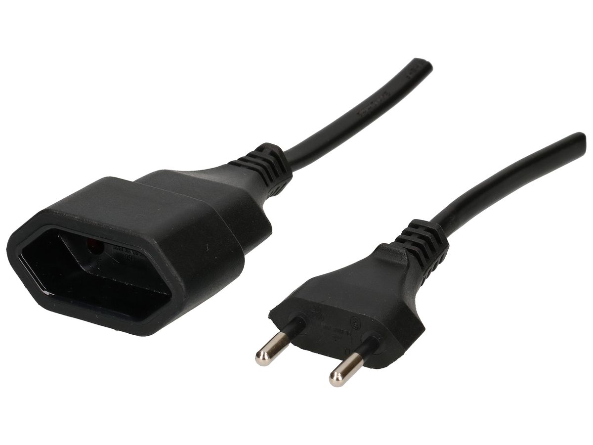 Verlängerung MH T11 3m 2×1mm² Tdf schwarz