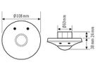 EB-Präsenzmelder ESYLUX PD-ATMO 360i/8 T KNX, weiss