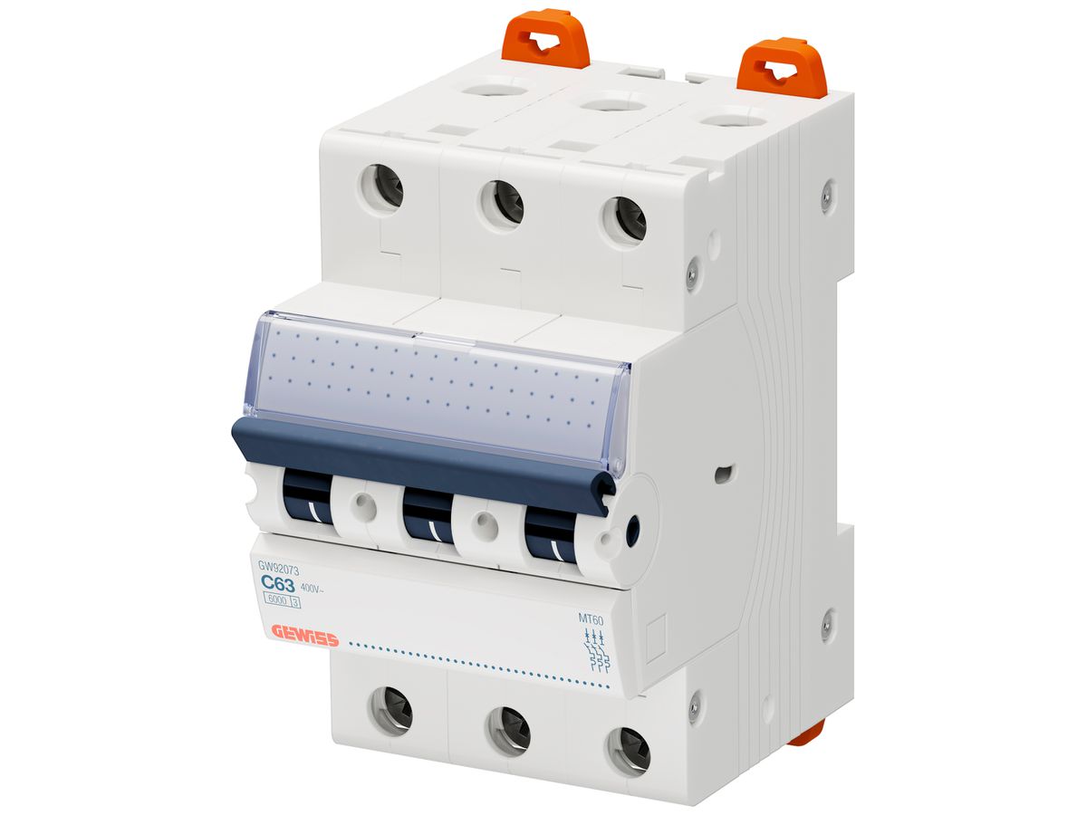 Leitungsschutzschalter Gewiss 90 MCB 3P 400V C 63A 6kA 3TE