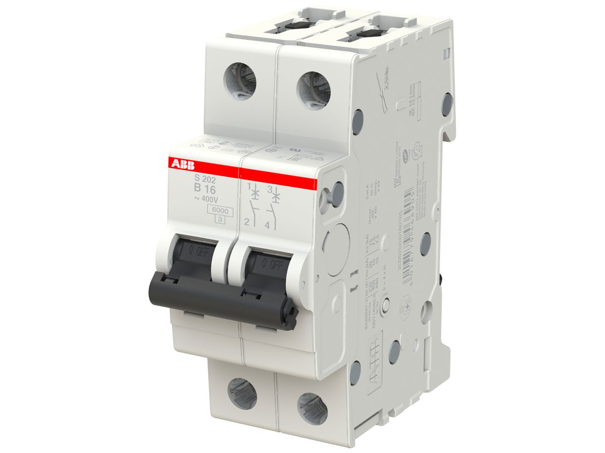 Leitungsschutzschalter ABB S202-B16 16A B 6kA