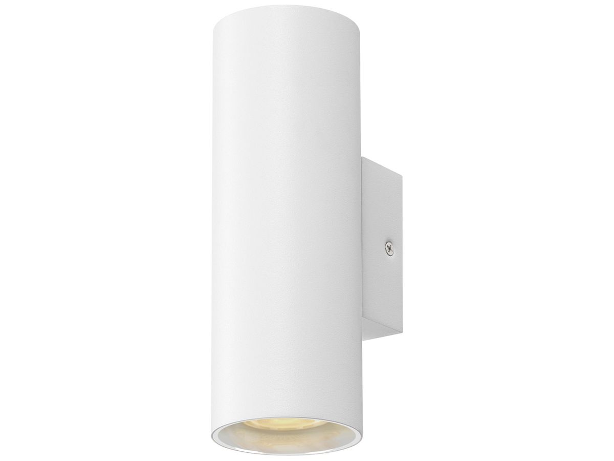 Wandleuchte SLV ASTO TUBE GU10 2×10W Ø70×200mm weiss