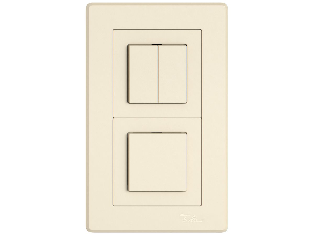 UP-Kombination EDIZIO.liv SNAPFIX® 2×1 156×96mm Sch 1/3+3/1L+Sch 3/1L crema
