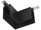 L-Verbinder SLV 48V TRACK Aluminium 71×71×47mm tief links schwarz
