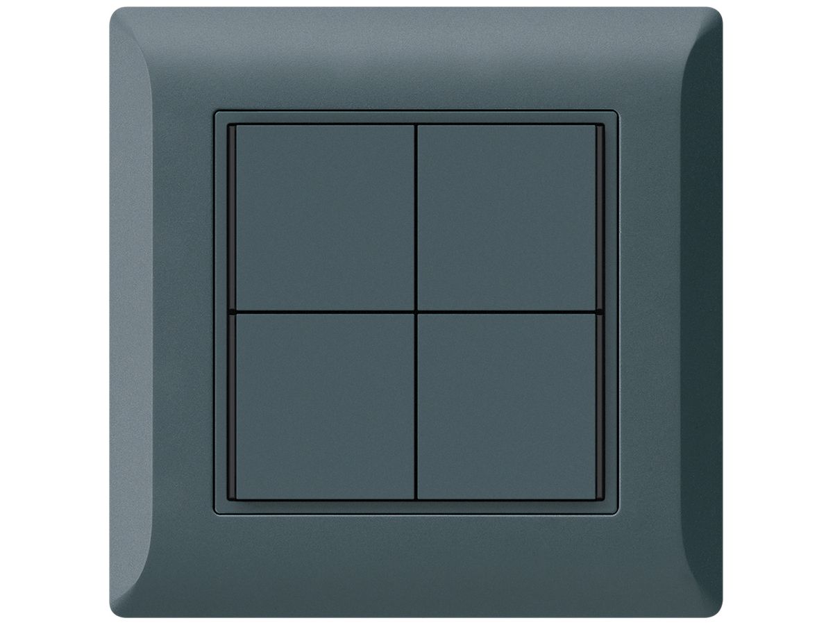 UP-Taster KNX KLI 4×Tasten 4×Betätigungspunkte LED anthrazit