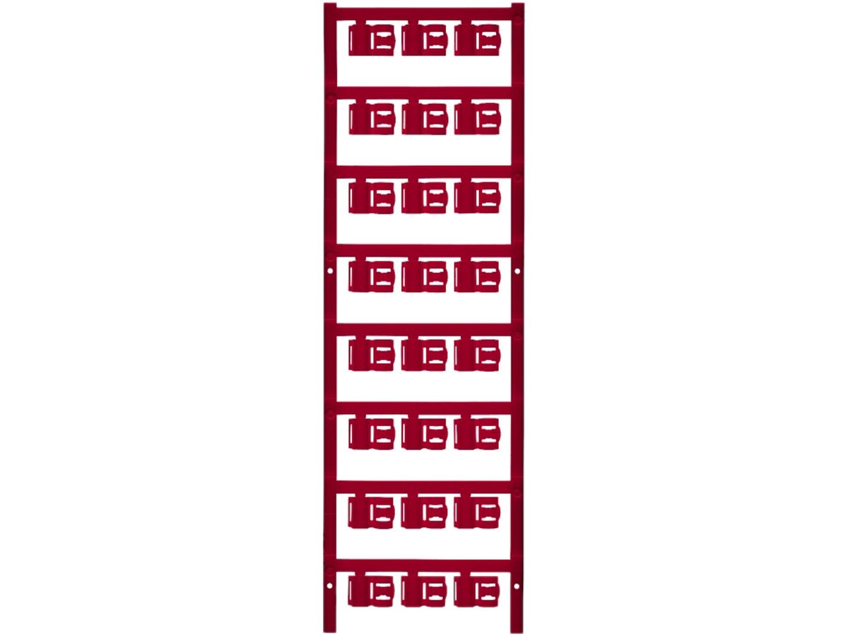 Leitermarkierer Weidmüller MultiCard SFC für Ø4…6mm 12×9.3mm PA66 rot