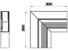 Flachwinkel Bettermann GEK-A steigend 70×170mm reinweiss