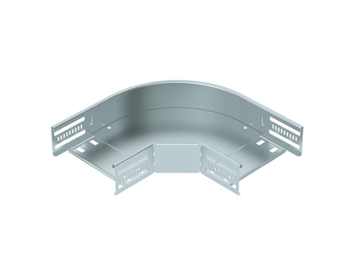 Bogen BET RB 90° 60×150mm Stahl bandverzinkt