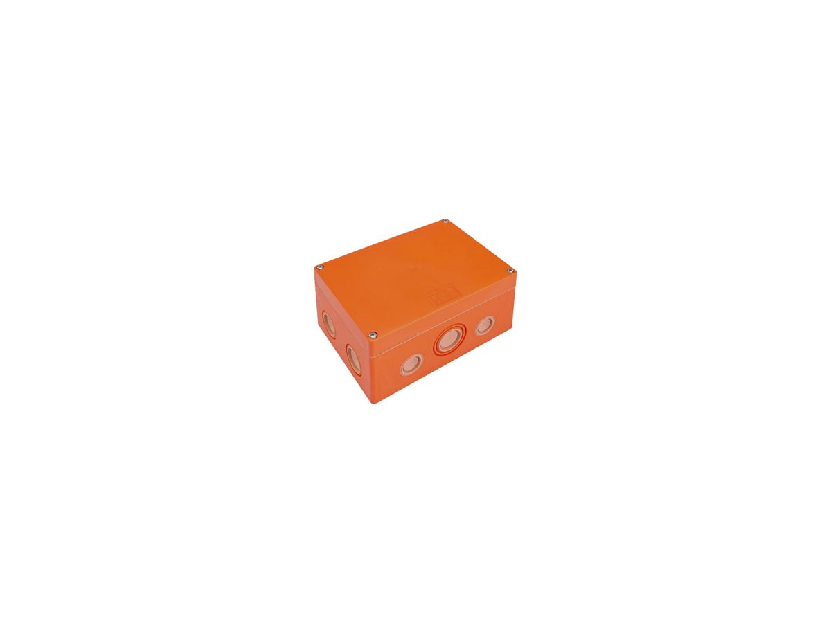 AP-Abzweigdose ELBRO E90 176×126×87mm IP66 10×16mm² 10×M20/25 orange